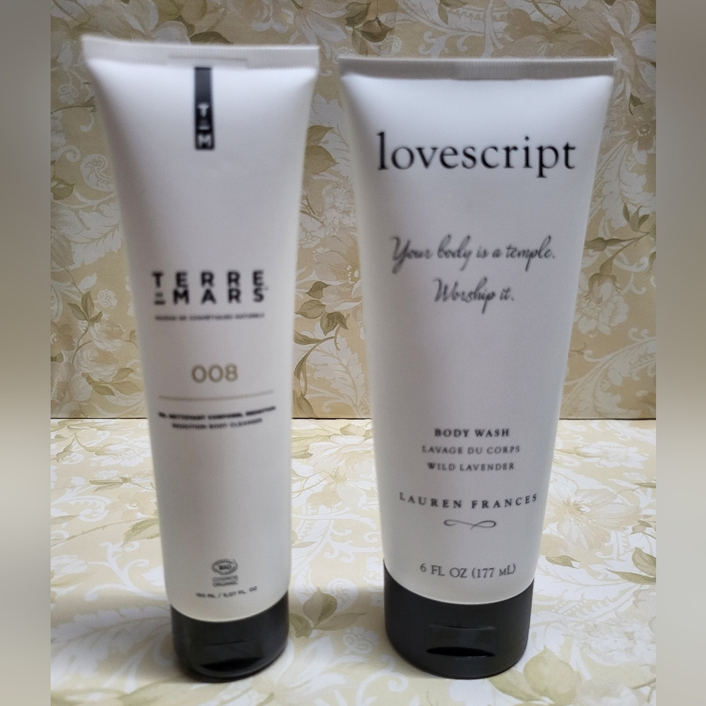 Terre de Mars & Lovescript Body Cleansers, NEW